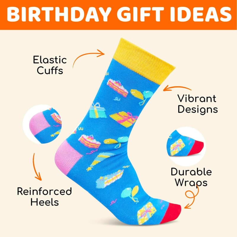 Birthday Socks for Boys Age 4-12 – Fun Kids' Gifts