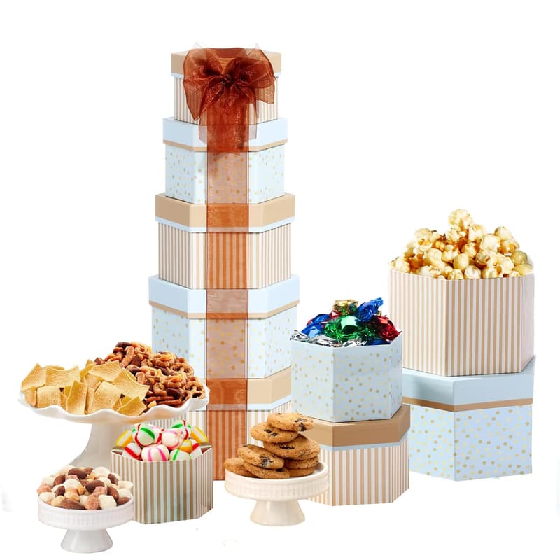 Celebration Gift Tower with Sweets & Nuts