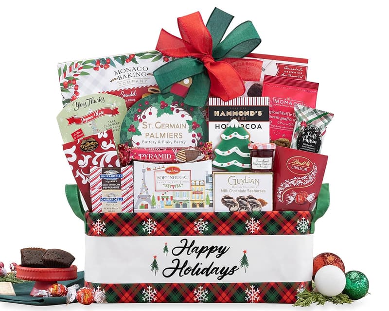 Christmas Wine Country Snack Gift Basket