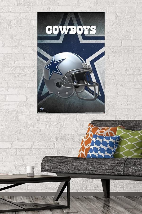 Dallas Cowboys NFL Helmet Wall Poster - Unframed 22.375