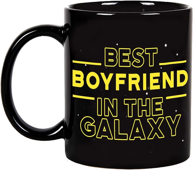Funny Birthday Coffee Mug for Boyfriend - 11 oz Galaxy Theme