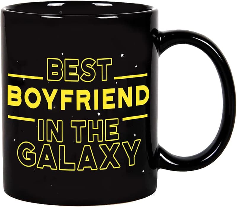 Funny Birthday Coffee Mug for Boyfriend - 11 oz Galaxy Theme