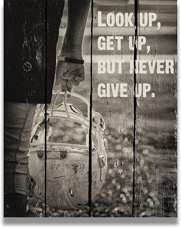 Inspiration for Athletes - Unframed Football Wall Art Print