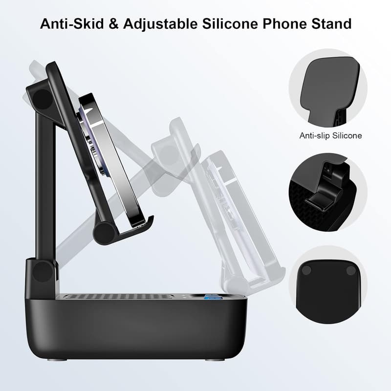 Birthday Gifts: Bluetooth Speaker & Phone Stand for Home/Outdoors