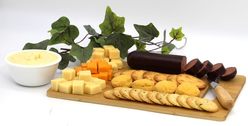 Gourmet Food Gift Basket for Men - Assorted Cheese & Sausage Set