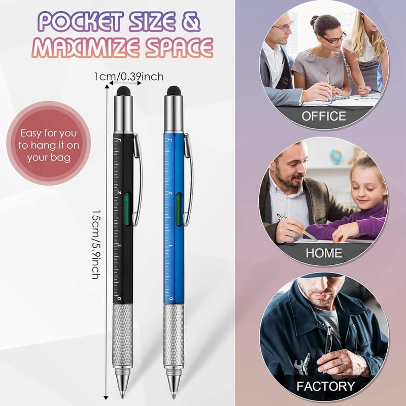 Multifunctional 6-in-1 Tool Pen for Dad - Tech Gadget Gift