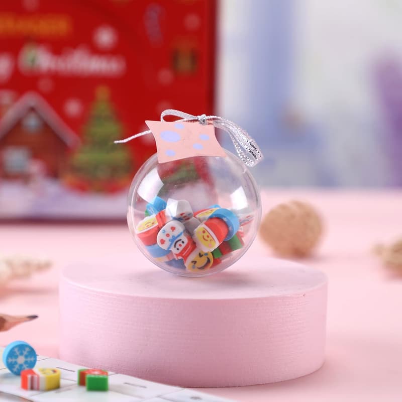 Cute Christmas Erasers - 12 Pack Classroom Decorations and Favors