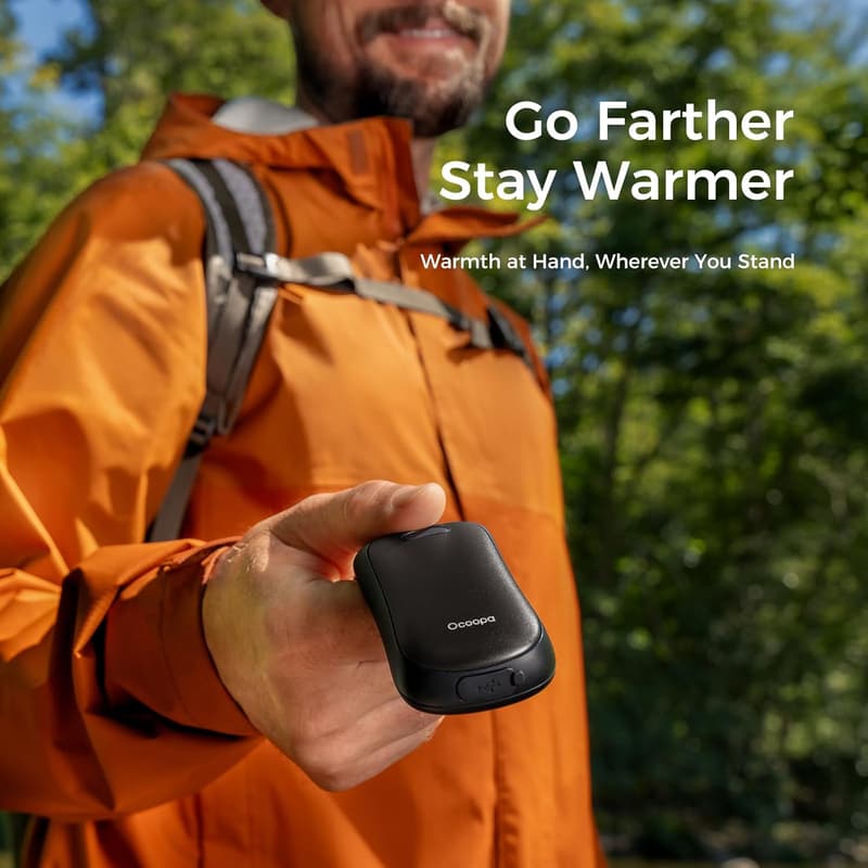 Rechargeable Magnetic Hand Warmers, Ergonomic, 9-Hour Use