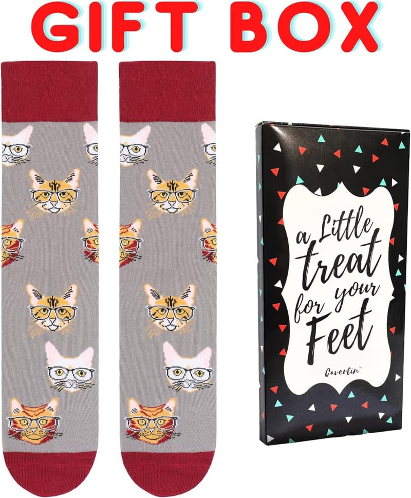 Novelty Socks Gift Box for Cat & Dog Lovers