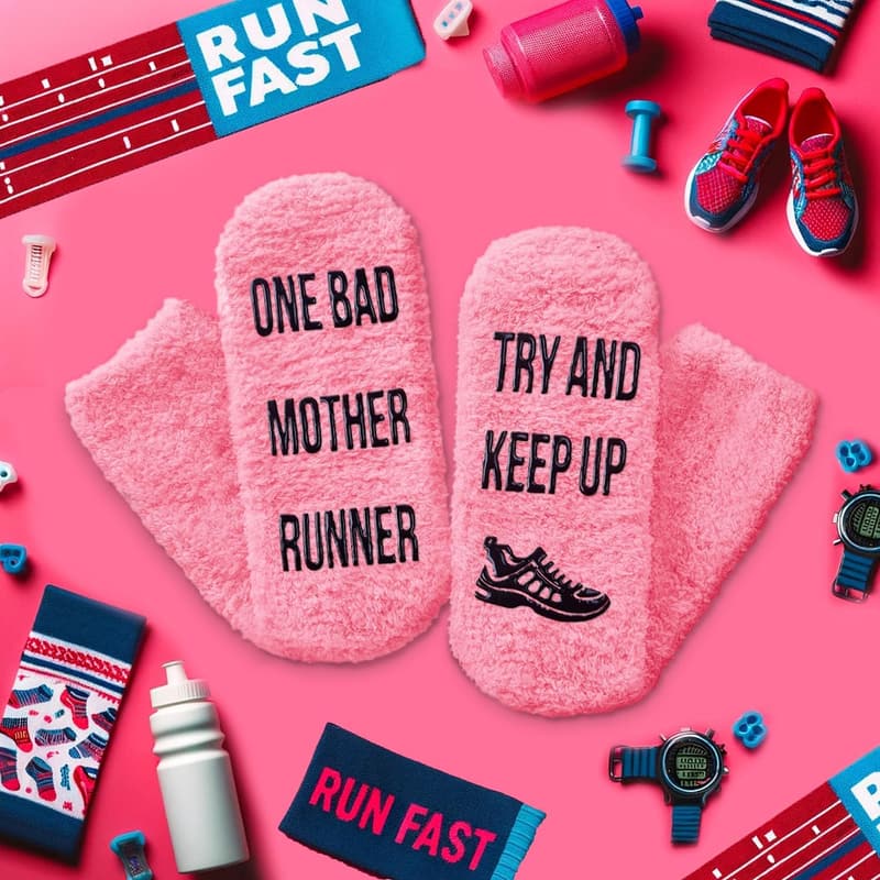 Mother's Day Sports Socks for Moms - Soft Softball Design