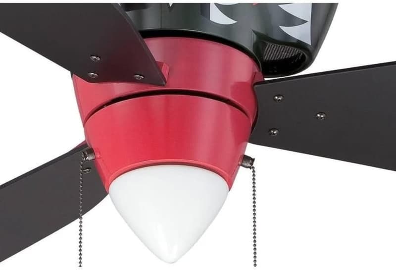 Kids 48-Inch Tiger Shark Warplane Ceiling Fan with Light