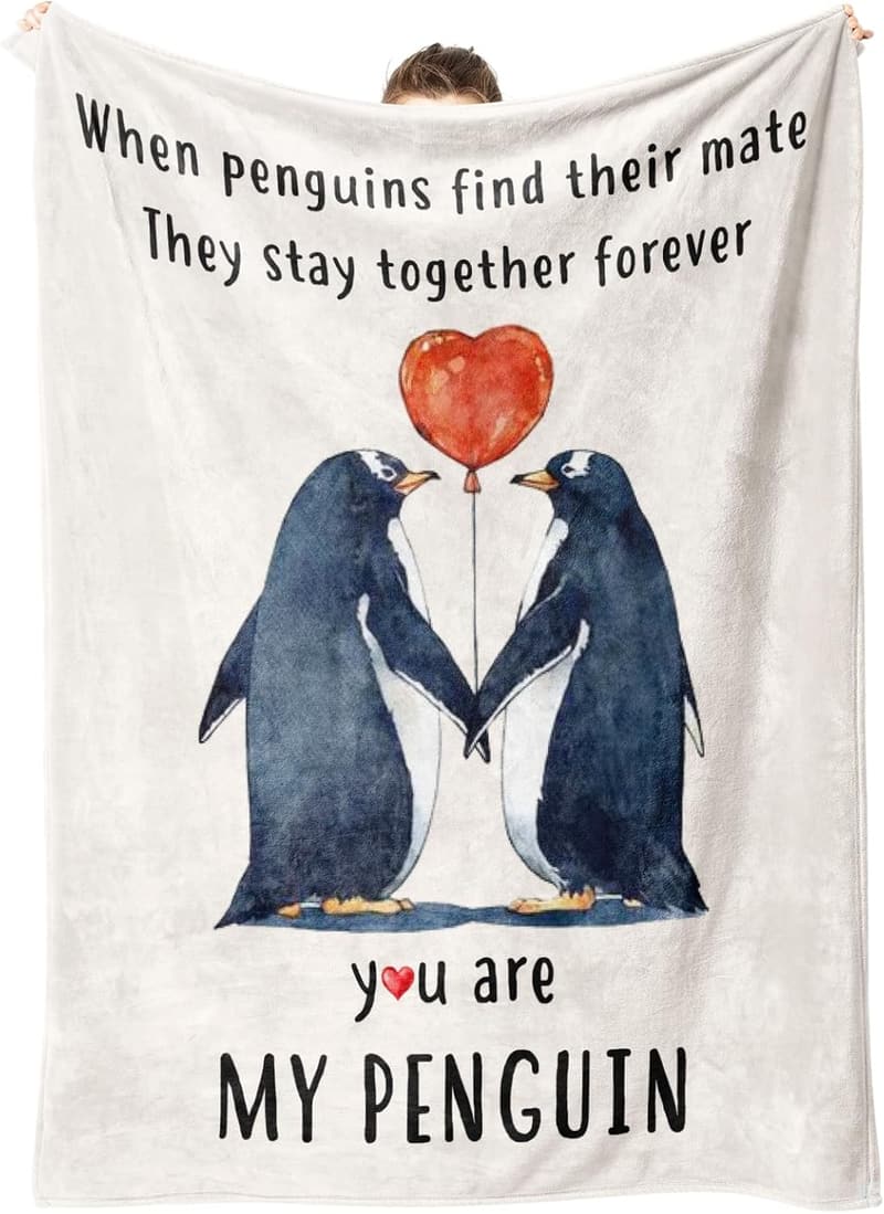 Wedding Anniversary Blanket for Couples - I Love You Gift 60'' x 50''