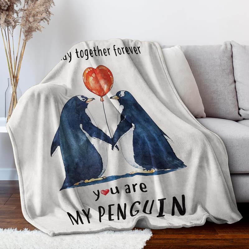 Wedding Anniversary Blanket for Couples - I Love You Gift 60'' x 50''