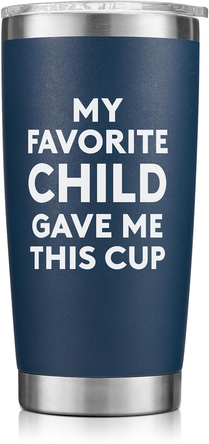 Father's Day 20oz Navy Blue Tumbler Gift for Dad