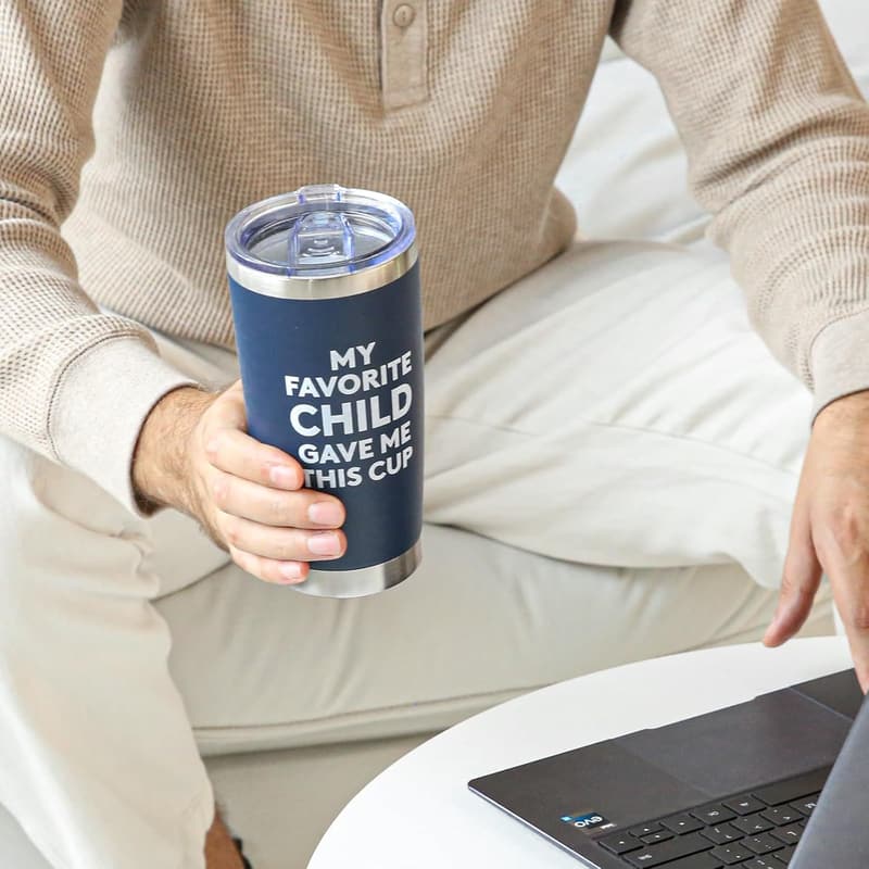 Father's Day 20oz Navy Blue Tumbler Gift for Dad