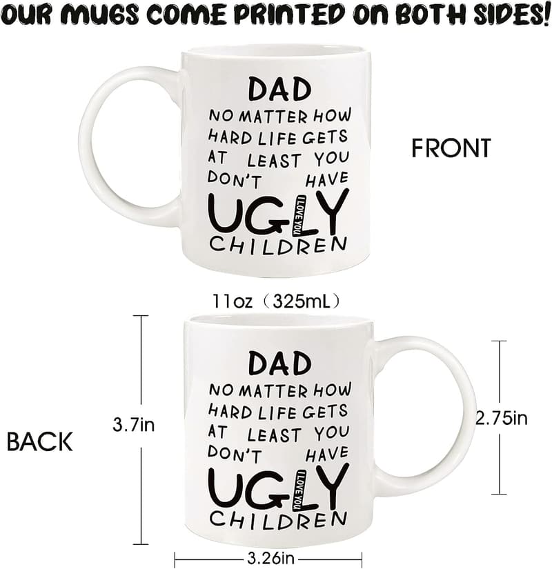 Funny 11oz Coffee Mug for Dad - Unique Father's Day Gift