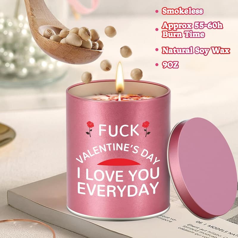 Valentine's Day Unique Scented Candles for Her - 9oz
