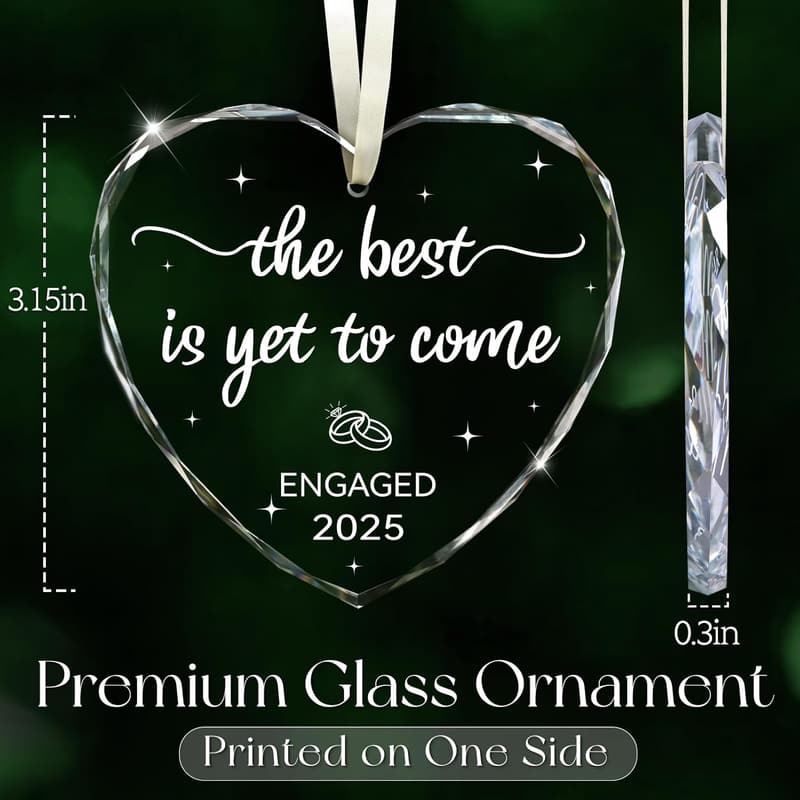 2025 Engagement Ornament for Couples, Bride-to-Be Gift