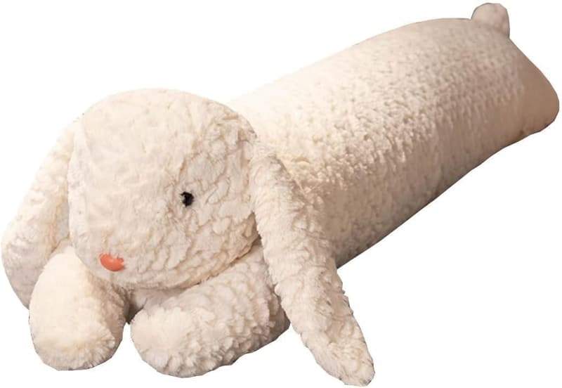 Rabbit Plush Long Body Pillow for Kids & Adults (47 Inch)