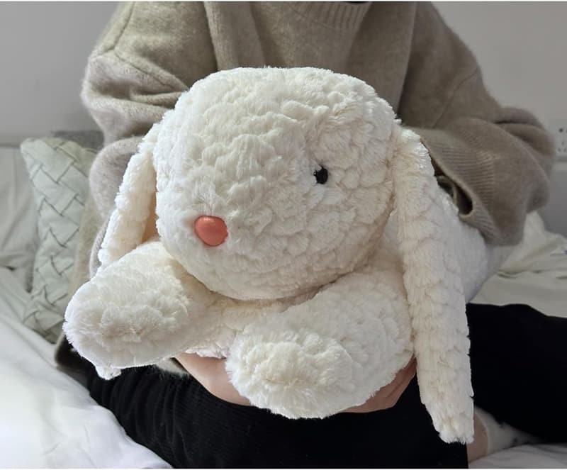 Rabbit Plush Long Body Pillow for Kids & Adults (47 Inch)