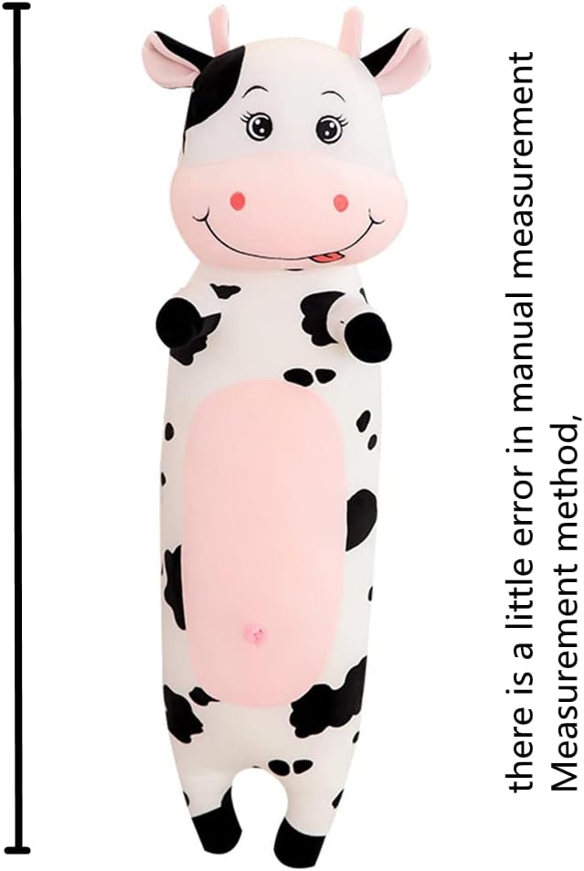 Creative Milk Cow Plush Pillow Toy for Kids - 27.5 in Soft Cushion