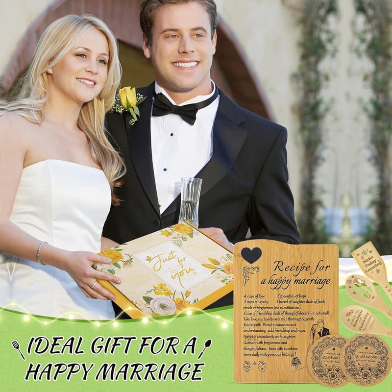 Anniversary Cutting Board Set for Couples