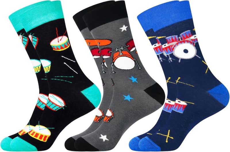 Funny Funky Dress Socks for Men - Great Gifts for Dad & Grandpa