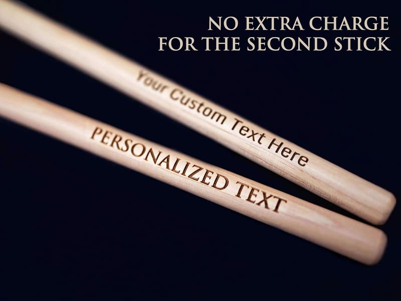 Personalized Hickory Drum Sticks for Drummers