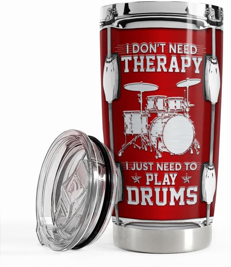 Drummer Gift: 20oz Stainless Steel Insulated Tumbler