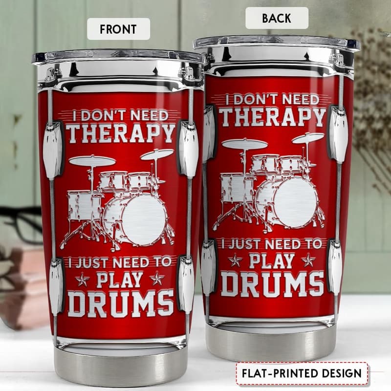 Drummer Gift: 20oz Stainless Steel Insulated Tumbler