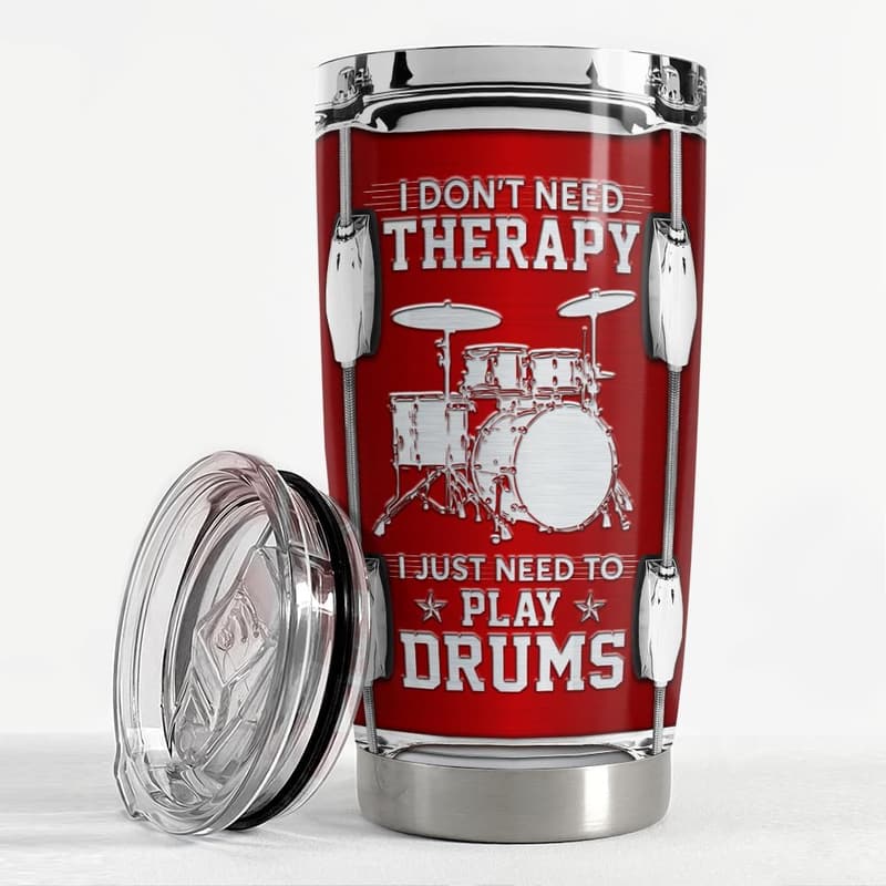 Drummer Gift: 20oz Stainless Steel Insulated Tumbler