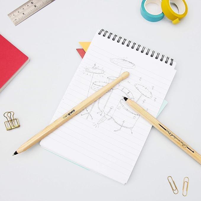 Novelty Drumstick Ballpoint Pens Set - Black