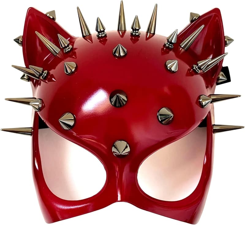 Halloween Spiky Black Cat Masquerade Cosplay Mask