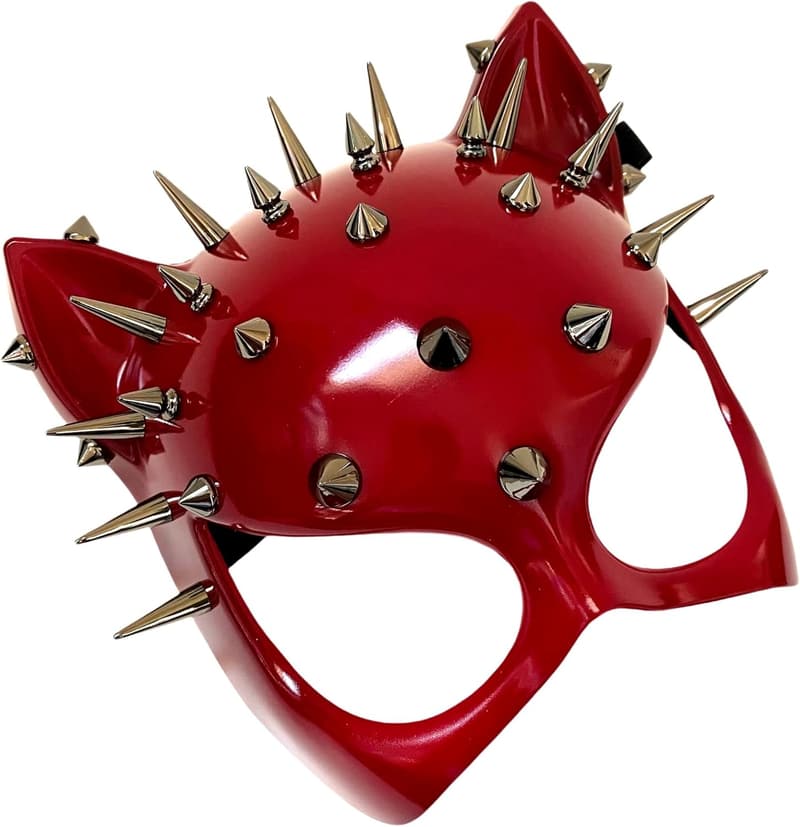 Halloween Spiky Black Cat Masquerade Cosplay Mask