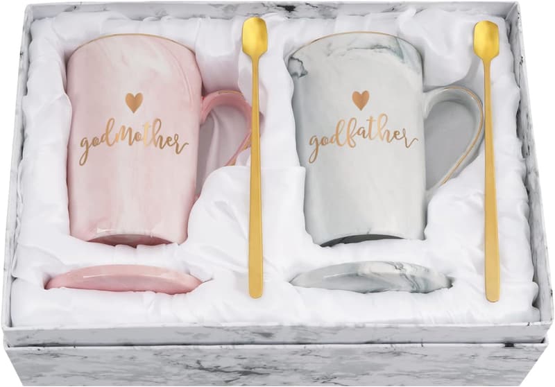 Godparents Proposal Coffee Mug Gift with Box, 14 oz