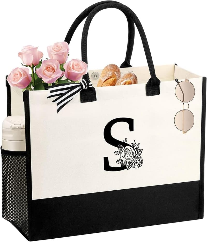 Birthday Personalized Canvas Tote Bag for Women