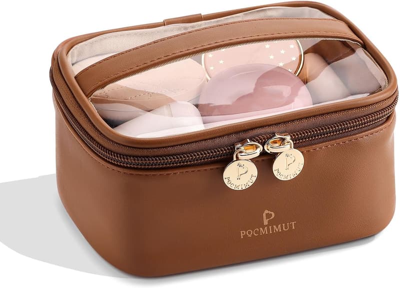 Graduation Makeup Bag Gift for Teachers & Friends - Brown