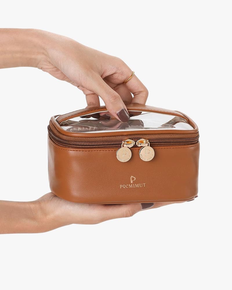 Graduation Makeup Bag Gift for Teachers & Friends - Brown