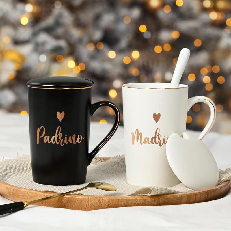Godparents Proposal Gift Mugs, 14 oz for Madrina & Padrino