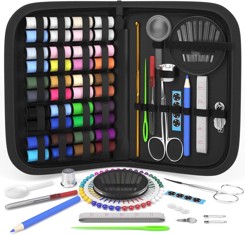 DIY Sewing Kit for Adults - Complete Organizer with Tools