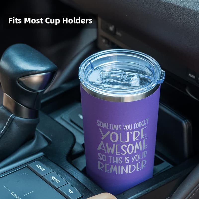 Inspirational Birthday Tumbler Gift for Women Friends - 22 oz