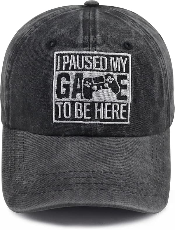 Funny Gamer Baseball Cap for Men and Women - Adjustable Cotton
