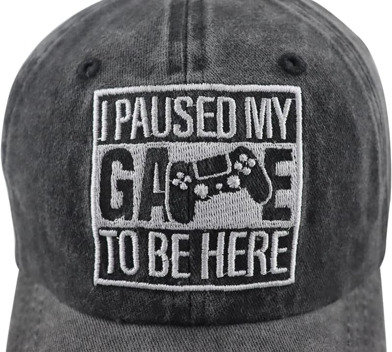 Funny Gamer Baseball Cap for Men and Women - Adjustable Cotton