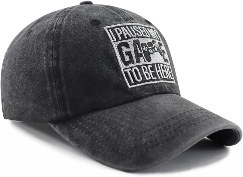 Funny Gamer Baseball Cap for Men and Women - Adjustable Cotton