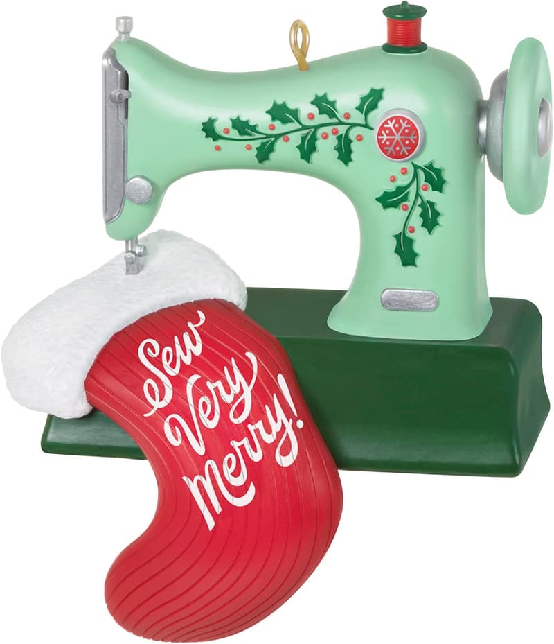 Sewing Machine Christmas Ornament 2023 for Crafters