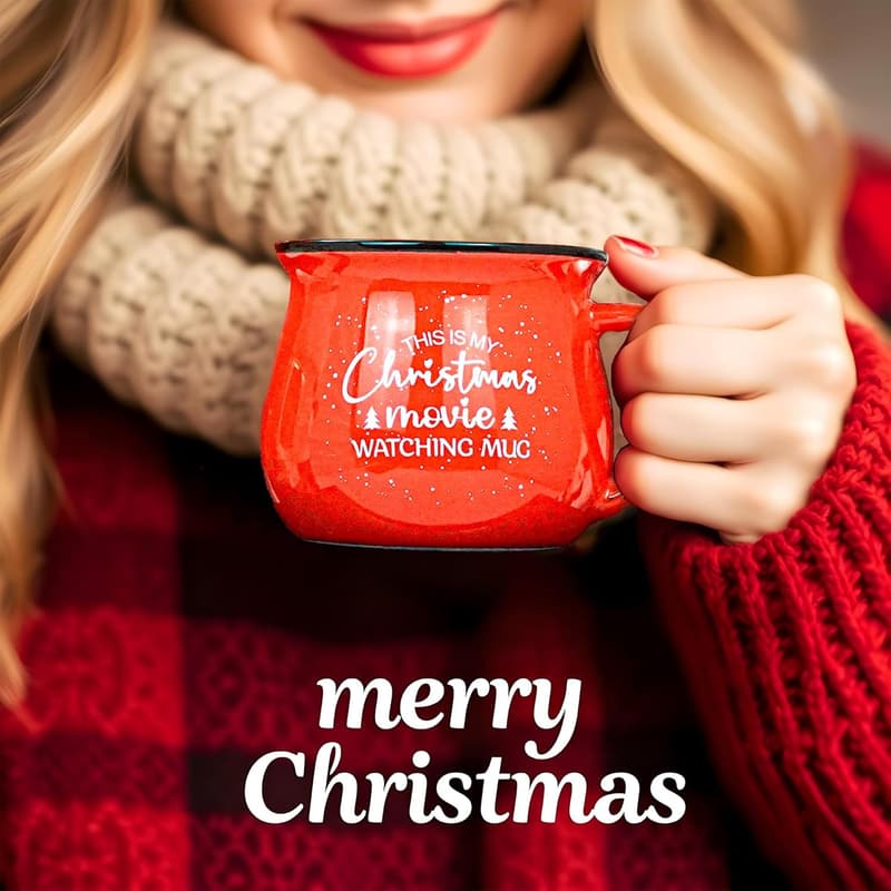 Merry Christmas Gift Set for Women - Unique Mug & Basket
