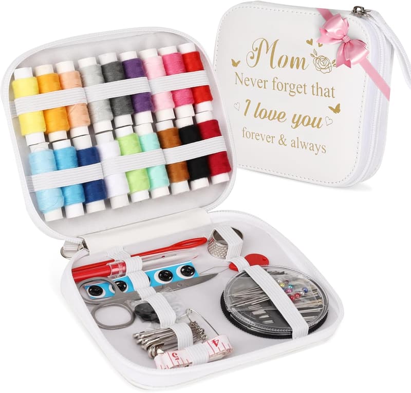 Mother's Day Portable Sewing Kit for Moms - Includes Essentials