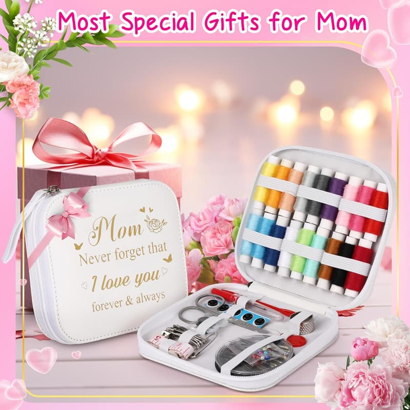 Mother's Day Portable Sewing Kit for Moms - Includes Essentials