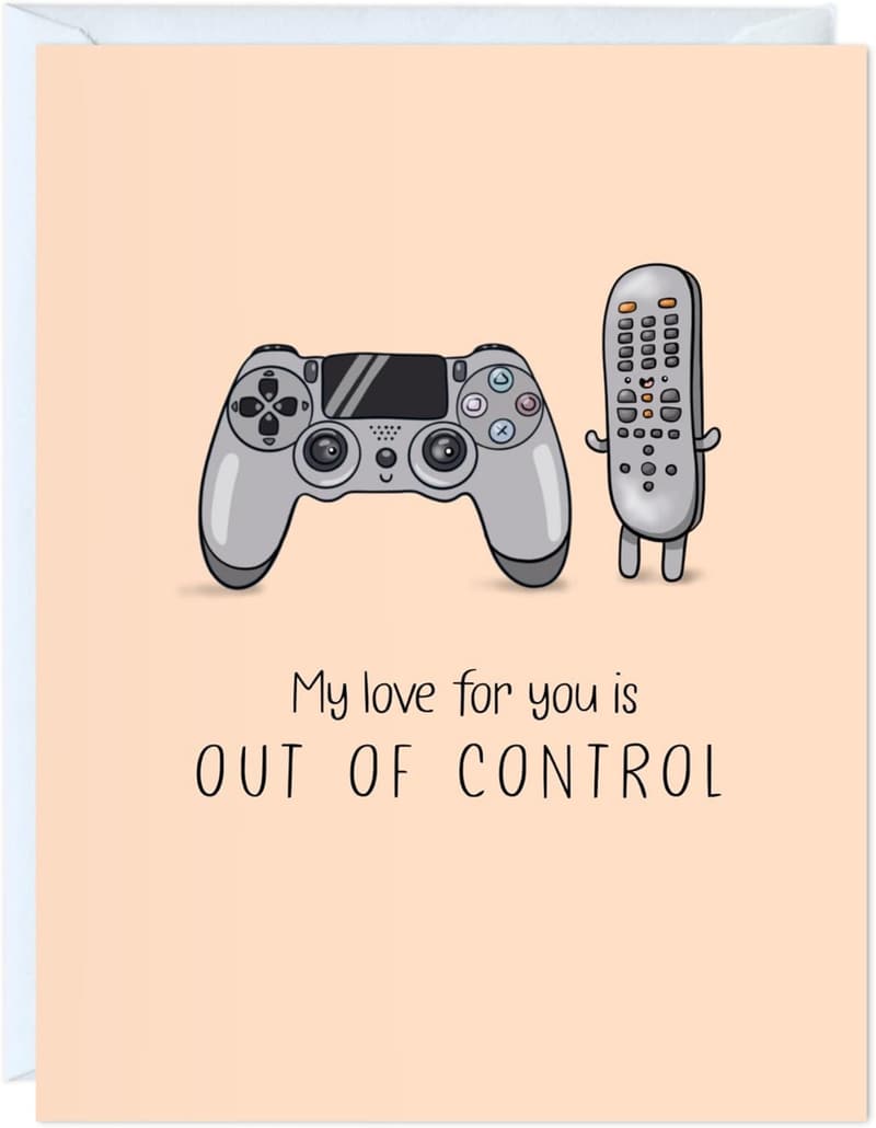 Video Game Anniversary Card for Couples - Thank You & Birthday