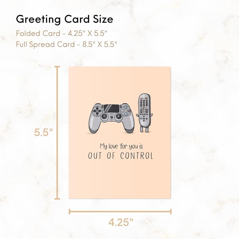Video Game Anniversary Card for Couples - Thank You & Birthday